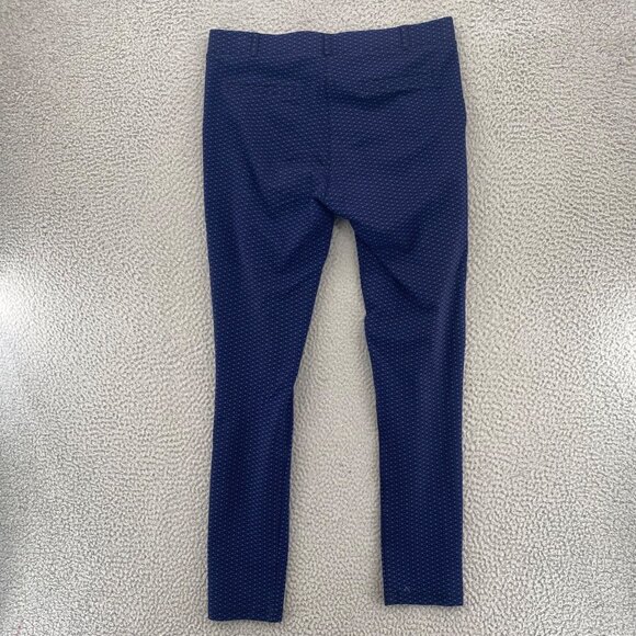 Betabrand Pants Womens Large Long Navy Pattern Jegging Stretch Skinny Pull On - Picture 3 of 11